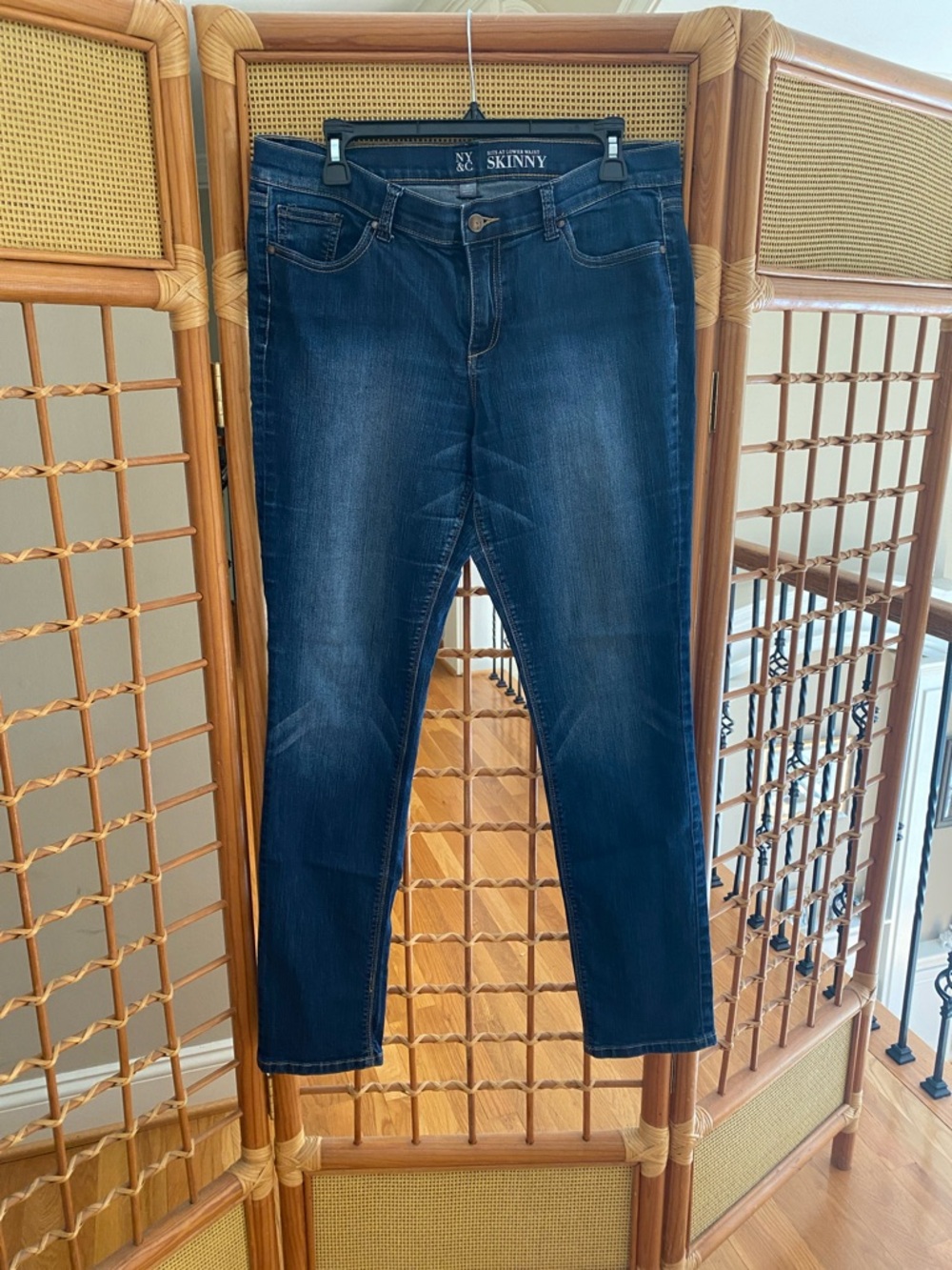 New York & Company Dark Blue Skinny Jeans